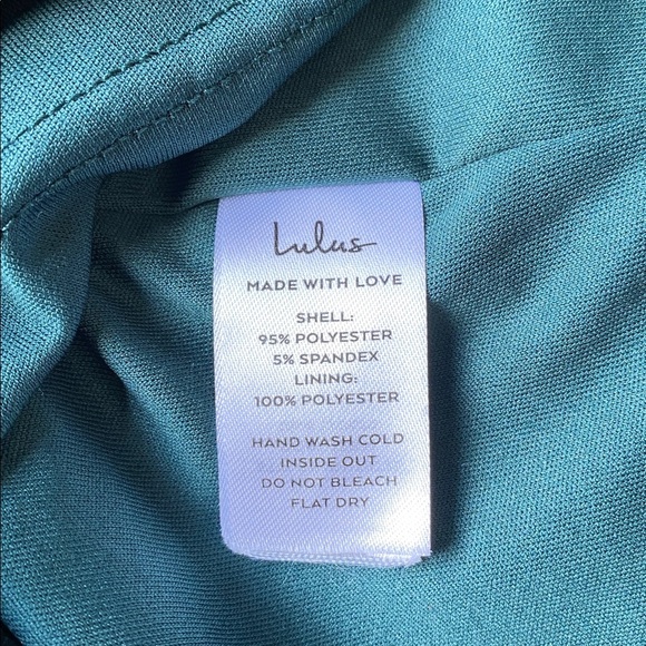 Lulu's One Shoulder Green Sequin Mini Dress Size M - Picture 9 of 10